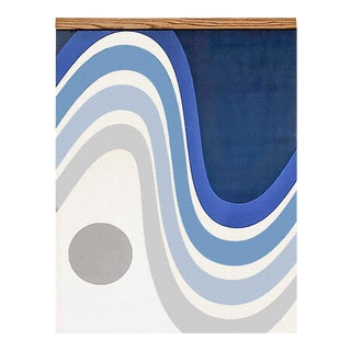 Newman - Retro Wave Canvas Mid-Century Inspired Wall Hanging For Sale