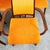 Mid Century Modern Dining Chairs Set 8 Armchairs Orange Solid Walnut MCM Captain For Sale - Image 10 of 12