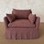 Parisian Chair Slip Covered in Belgian Linen- Dark Rust For Sale - Image 9 of 10
