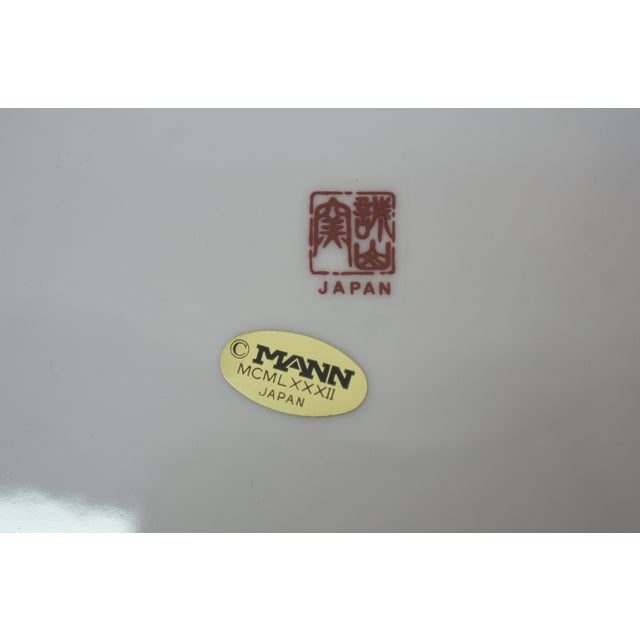 1982 Japanese Mann McMlxxxii Imari Octagonal Serving Platter & Bowl 12" For Sale - Image 13 of 15