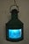 Antique Eli Griffith & Sons Green Marine Masthead Ship Lantern Light Fixture. Item features a green painted finish, blue...