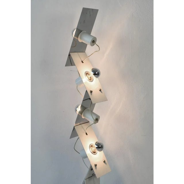 Black Constructivist Floor Lamp, 1960s For Sale - Image 8 of 9