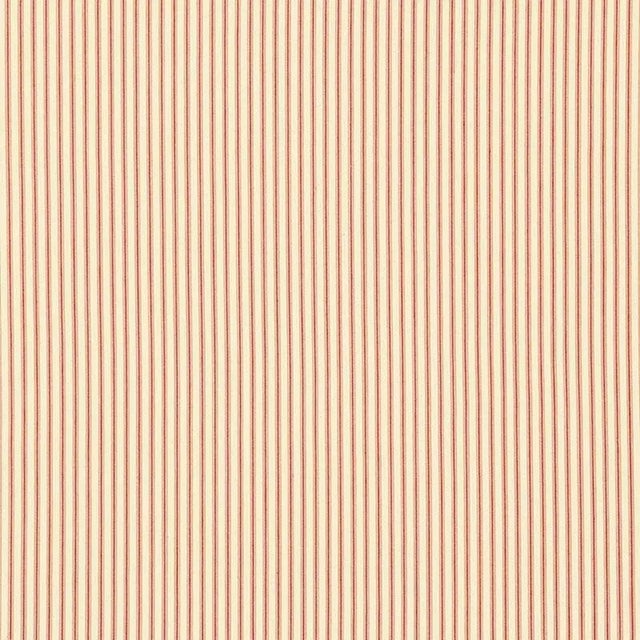 Contemporary Schumacher Wellfleet Ticking Stripe Fabric in Regatta Red For Sale - Image 3 of 3
