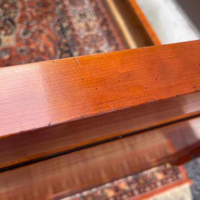 Vintage Harden Solid Cherry Traditional Biedermeier Queen Panel Bed For Sale - Image 13 of 17