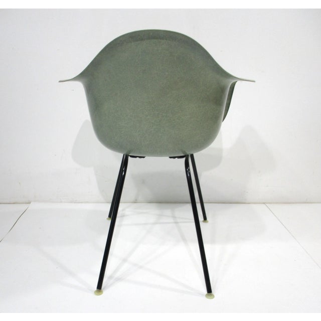 Eames Seafoam Green Arm Shell Chair for Herman Miller (B