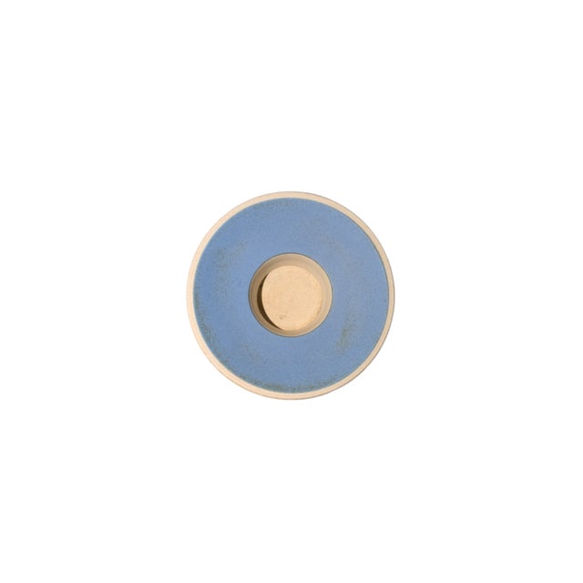 Late 19th Century Antique Wedgwood Light Blue Dipped Jasperware Candlestick Circa 1895 For Sale - Image 5 of 7