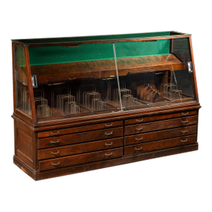 Early 20th Century Massive Oak Haberdashery Display Case by Manhattan Show Case Co.