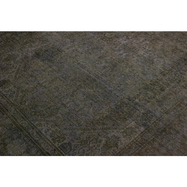 1990s Vintage Distressed Blue/Purple Wool Rug - 6'5 X 9'6 For Sale - Image 4 of 8