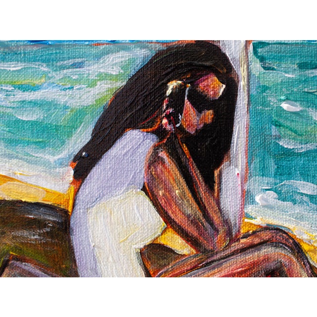 Natalia Vypritskaia, Noon, Acrylic on Canvas on Cardboard For Sale - Image 6 of 7