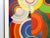 1980s Sonia Delaunay Vintage 1980 Pace Editions Lithograph Print Framed Large Modernist Exhibition Poster " Composition " 1938 For Sale - Image 5 of 13