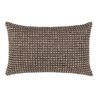 The House Of Scalamandré Heatherton Lumbar Pillow In Walnut For Sale
