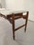 1950s Vintage Brown and White Wooden Bench, 1950 For Sale - Image 5 of 6