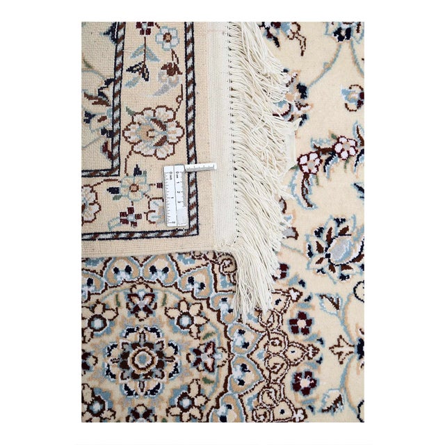 Pasargad Persian Nain Silk & Wool Runner For Sale - Image 4 of 4