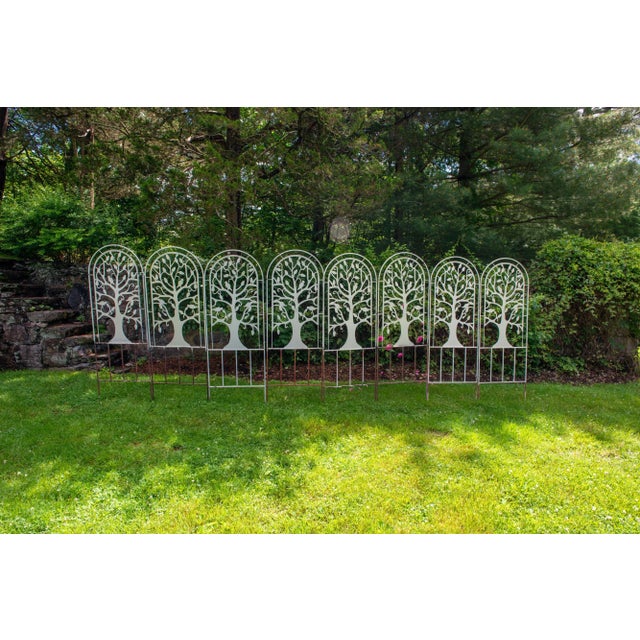 Metal 1960s Set of Metal Garden Tree and Bird Trellises - 21 Pieces For Sale - Image 7 of 12