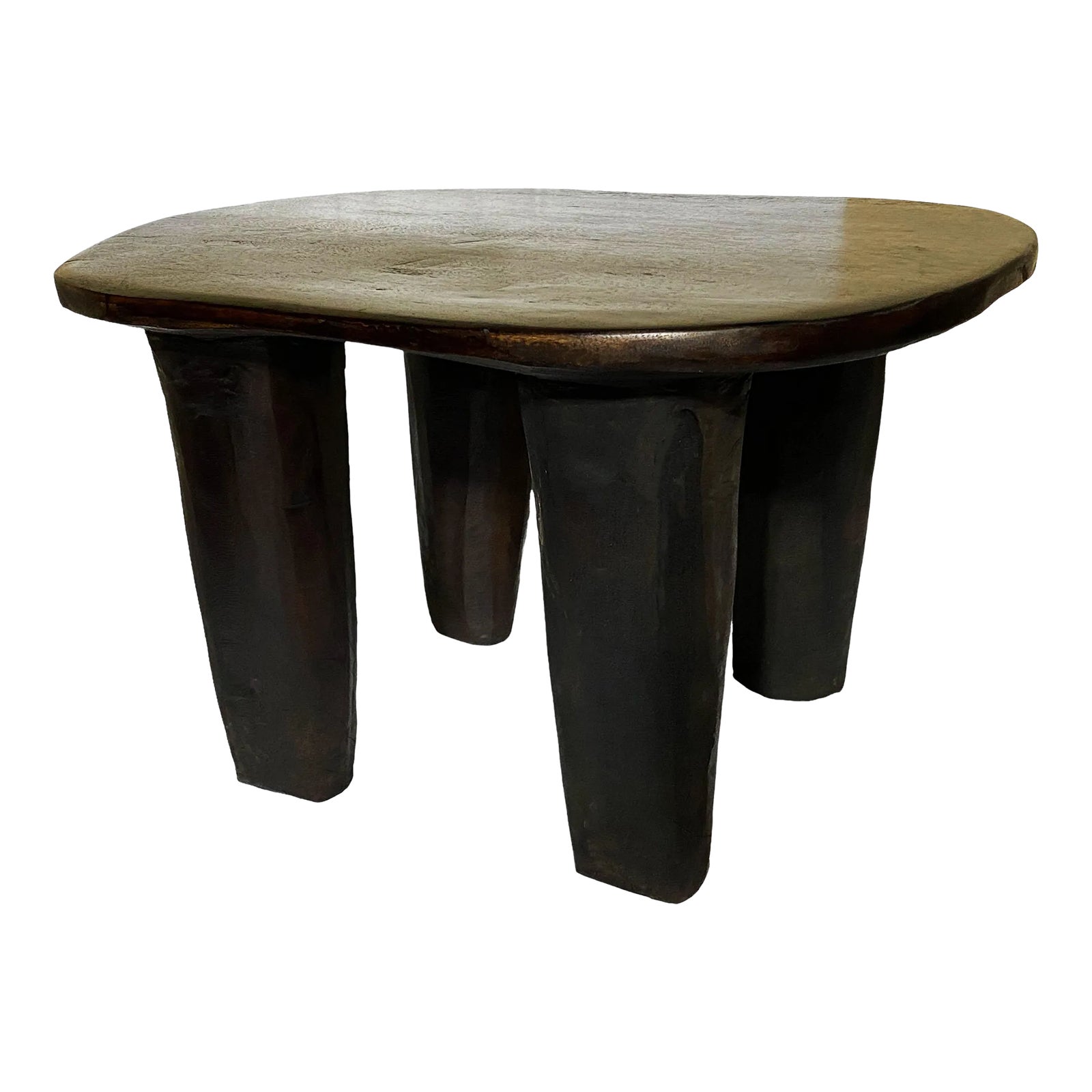 African Carved Wood Senufo Table/Stool 25