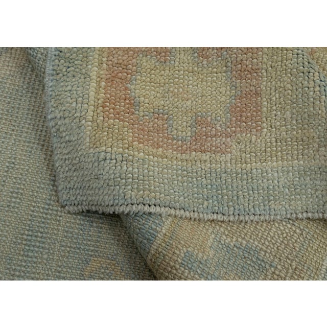 Textile Turkish Oushak Rug 4'10" x 13'10" #18019 For Sale - Image 7 of 8