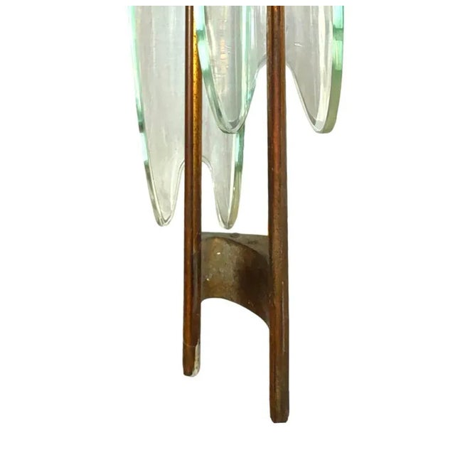 Metal Dahlia 1461 Wall Lights by Max Ingrand for Fontana Arte, 1955, Set of 2 For Sale - Image 7 of 10