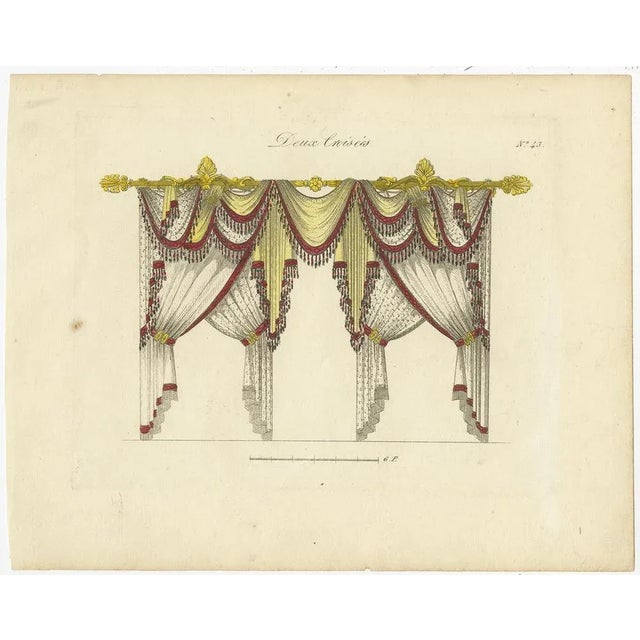 Osmont, Various Draperies, 1820, Paper, Set of 11 For Sale - Image 3 of 14
