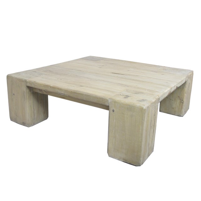 Rustic Pine Square Coffee Table Chairish