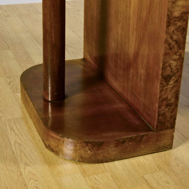 Art Deco Table in Elm Burl and Mahogany, 1930s For Sale - Image 18 of 18