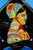 20th Century, Ceramic Tile, Woman in Sardinian Costume, by c.i.s.a. Sassuolo, Style E. Altara., 1950s For Sale - Image 4 of 13