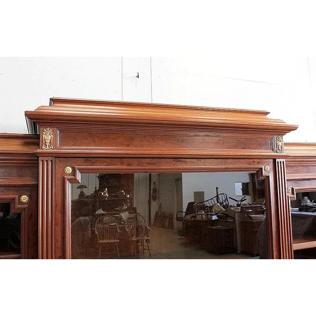 Antique Louis XVI Style Mahogany Bookcase, 1800s For Sale - Image 6 of 18