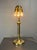 Wood Mid-Century Italian Pencil Reed, Rattan and Brass Mushroom Table Lamp, 1970s For Sale - Image 7 of 17