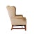 Late 20th Century Wingback Armchair With Custom Herringbone Upholstery For Sale - Image 5 of 8