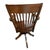 Bentwood Captains Chair with Swiveling Base For Sale - Image 4 of 9