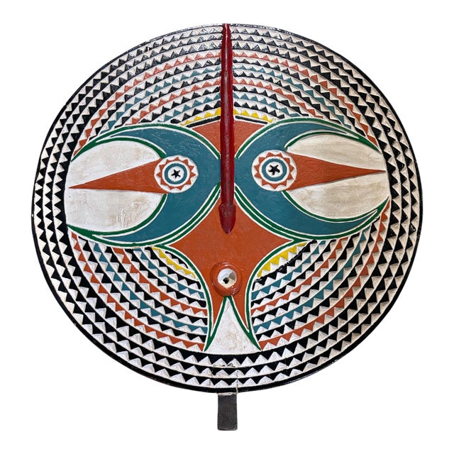 Vintage African Wooden Bobo Mask Burkina Faso 30" H For Sale