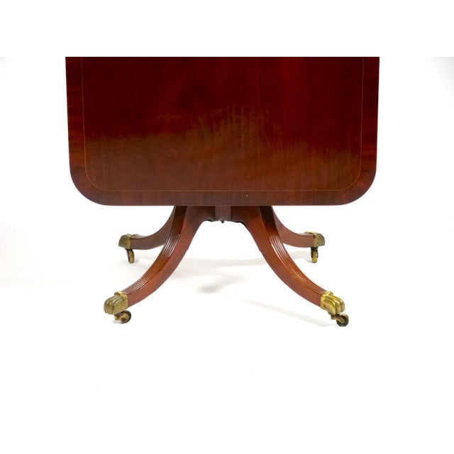 Brown English George III Inlay Mahogany Wood Breakfast Tilt Top Table For Sale - Image 8 of 17