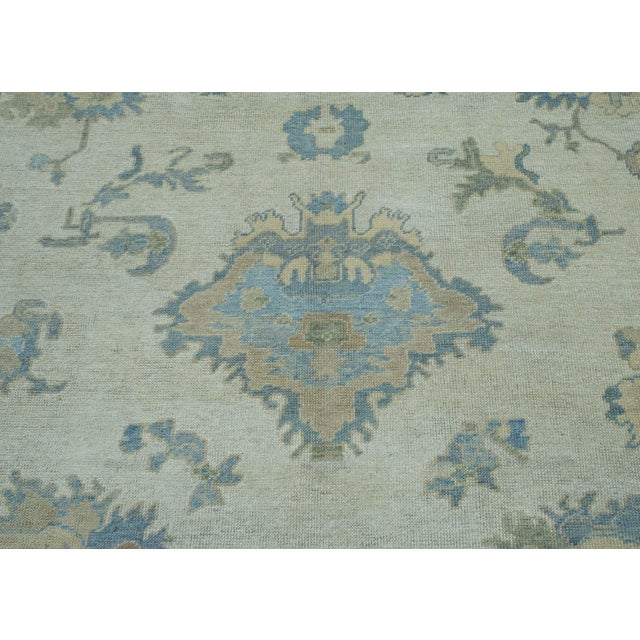 Turkish Oushak Rug 9'10" x 13'9" #18604 For Sale In Houston - Image 6 of 8