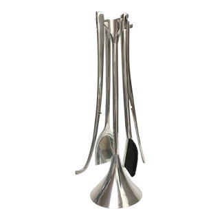 “Fuego” Italian Modern Fireplace Tools by Umbra - Set of 5 For Sale