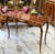 French French Style Console Table or Desk – Handcrafted, Brown Finish With Gold Leaf For Sale - Image 3 of 5