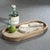 Albora Marble Cutting Board with Knife, Beige Travertine For Sale - Image 4 of 6