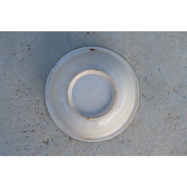 Ceramic 19th Century Portuguese Earthenware Large Fruit Bowl For Sale - Image 7 of 12