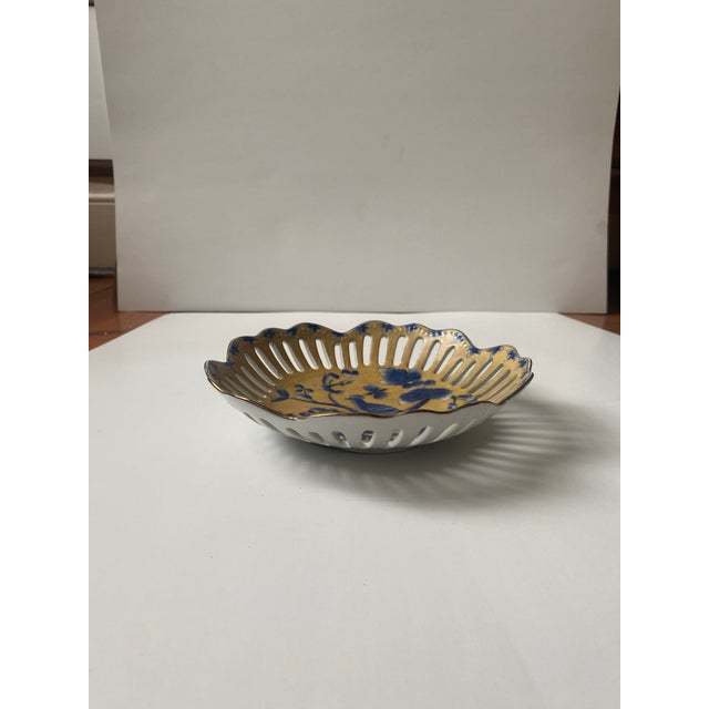 Vintage Asian Collectible Bird Basket Plate by Oriental Accent For Sale In Baltimore - Image 6 of 9