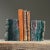 Vintage Polished Jasper Live Edge Bookends. Rare purple and deep aqua green veined Jasper bookends with unpolished edges....