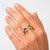 Toi et Moi Gemstone Ring: Topaz and Peridot. Perfect "You n I" Gold Birthmonth gemstones ring. Metal: 925 silver + 14k...