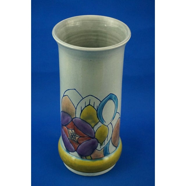Large Futurist Ceramic Vase with Airbrushed Still Life Decoration by Dante Baldelli, Italy, 1920s For Sale - Image 9 of 18