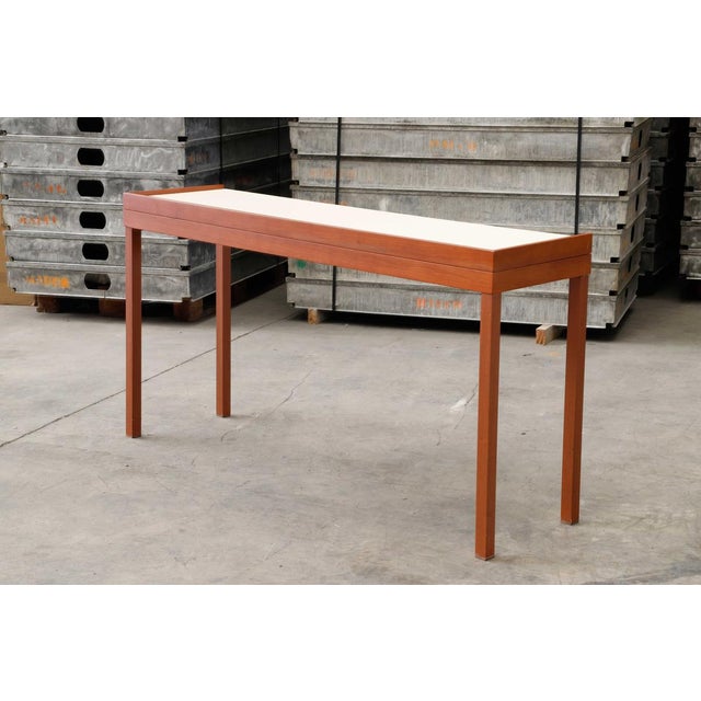 Extendable Table in the style of Florence Knoll Bassett for Knoll International, 1973 For Sale - Image 10 of 11