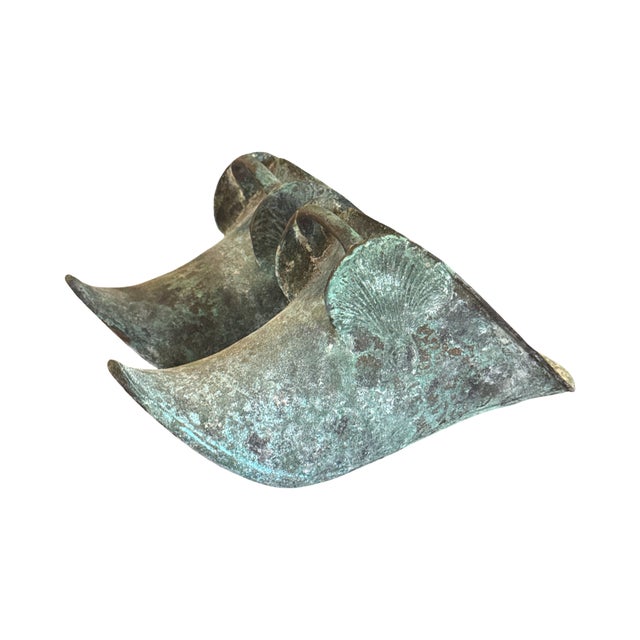 A stunning matched pair of antique Spanish Colonial bronze slipper stirrups — estribos — almost certainly 19th century...