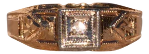 The Veneto: Antique Childs Ring with Natural Rose Cut Diamond