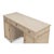 Reeded Pine Pedestal Desk in Stone Grey For Sale In Raleigh - Image 6 of 11