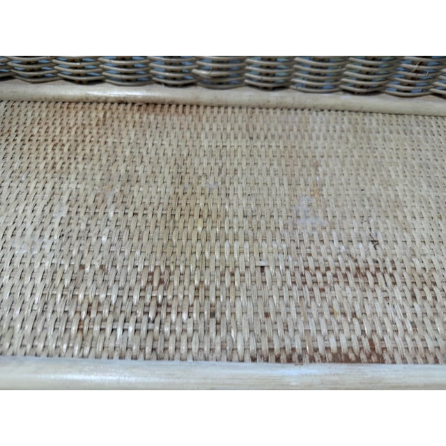 Vintage Palm Beach Rattan & Wicker Étagère For Sale - Image 11 of 12
