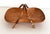Mid-Century Italian Nutwood and Bamboo Basket, 1970s For Sale - Image 6 of 17