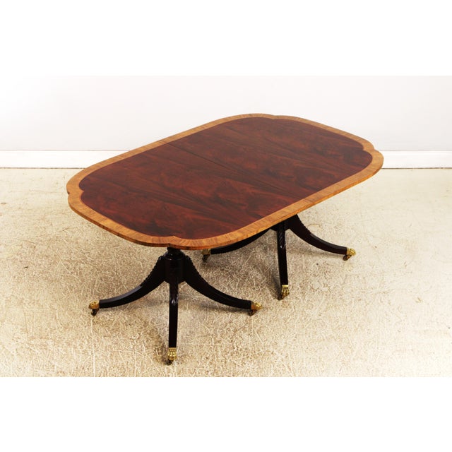 Traditional Baker Historic Charleston Mahogany Dining Room Table For Sale - Image 3 of 18