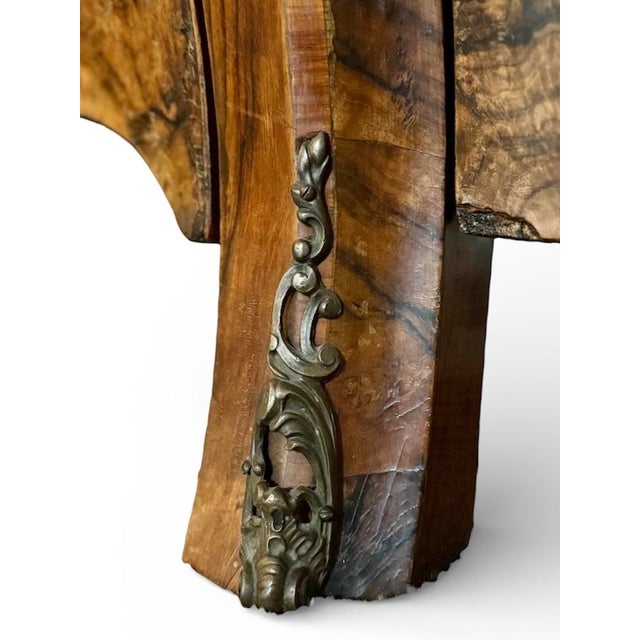 Late 20th Century Antique Italian Venetian Burl Walnut Triple Armoire For Sale - Image 5 of 12