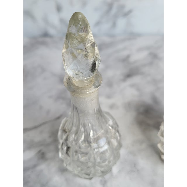 Brass 1940s Victorian-Style Brass Glass Condiment Set - 5 pcs For Sale - Image 8 of 13