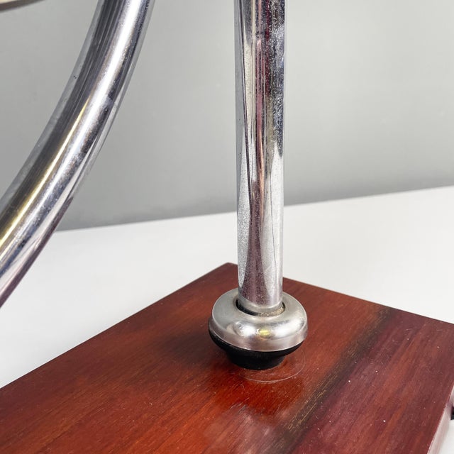 Italian Modern Geometrical Table Lamp in Crafted Glass, Metal and Wood, 1980s For Sale - Image 18 of 18